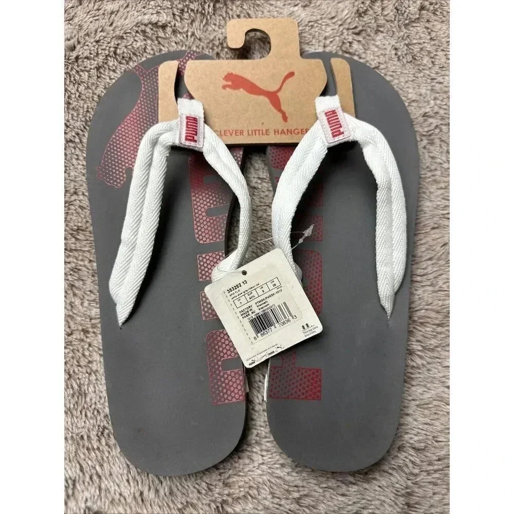 PUMA White Flip-Flops Beach Sandals Mens